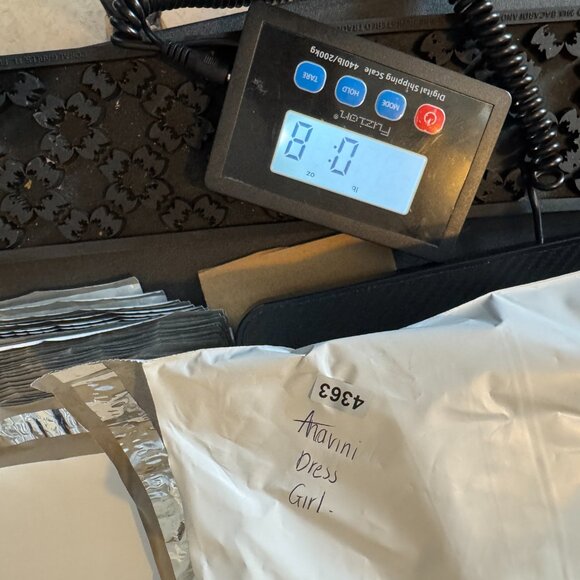 Vintage Anavini Hand Smocked Size 5 Beige Short Sleeeves Pleated Dress Midi Line - Picture 11 of 12